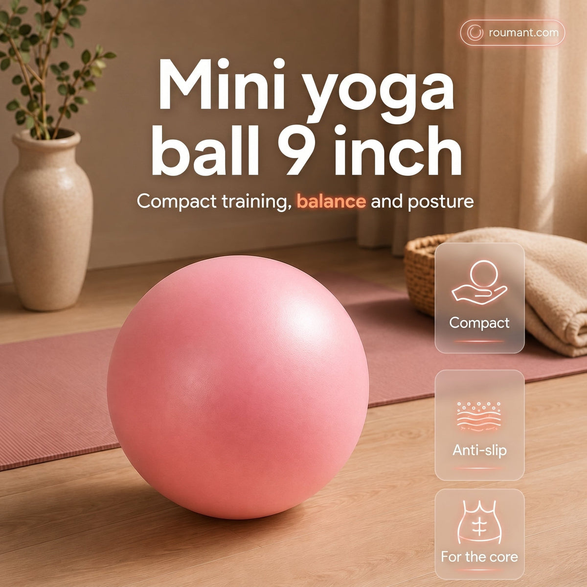 🎁 KOOP 2, KRIJG 1 GRATIS! 💪 Compacte Pilatesbal – Meer Balans, Meer Controle & Meer Resultaat 🤸‍♀️