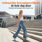 Damesjeans met hoge taille en verkort model